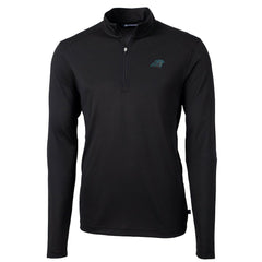 NFL Carolina Panthers Cutter & Buck Virtue Eco Pique Recycled Quarter-Zip Pullover Jacket