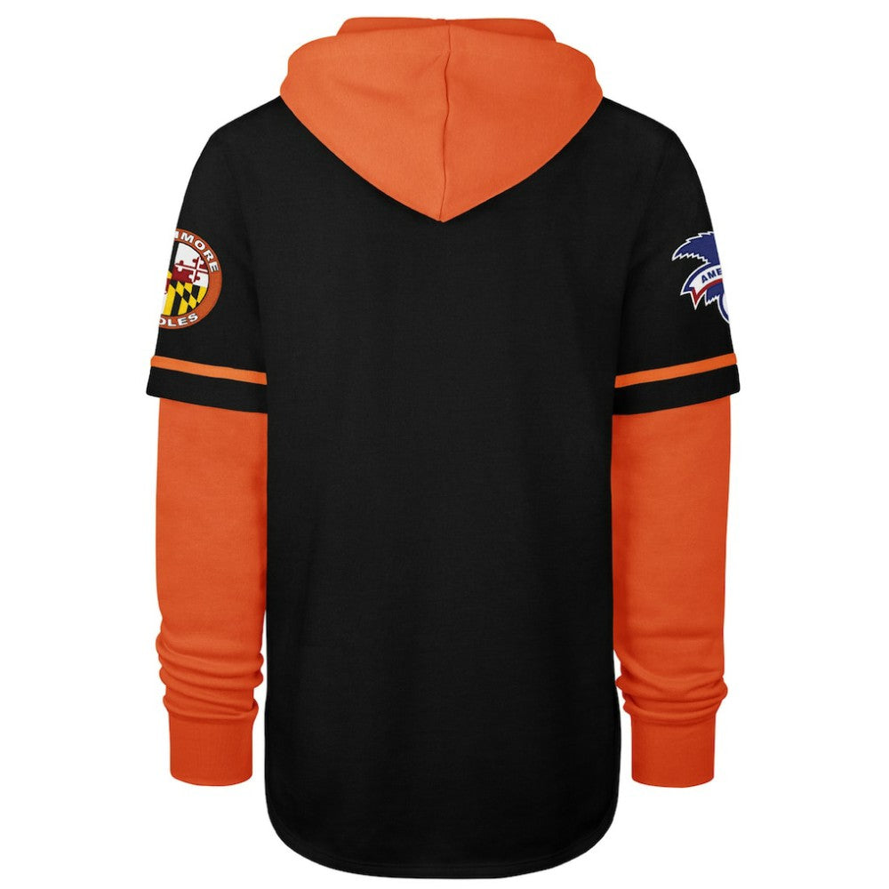 Baltimore Orioles Trifecta Shortstop Pullover Hoodie - Black | 47 brand