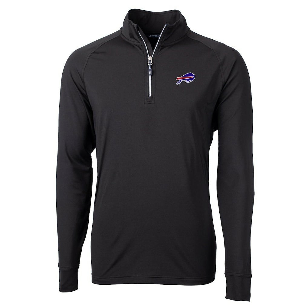 NFL Buffalo Bills Cutter & Buck Big & Tall Adapt Eco Knit Quarter-Zip Pullover Jacket