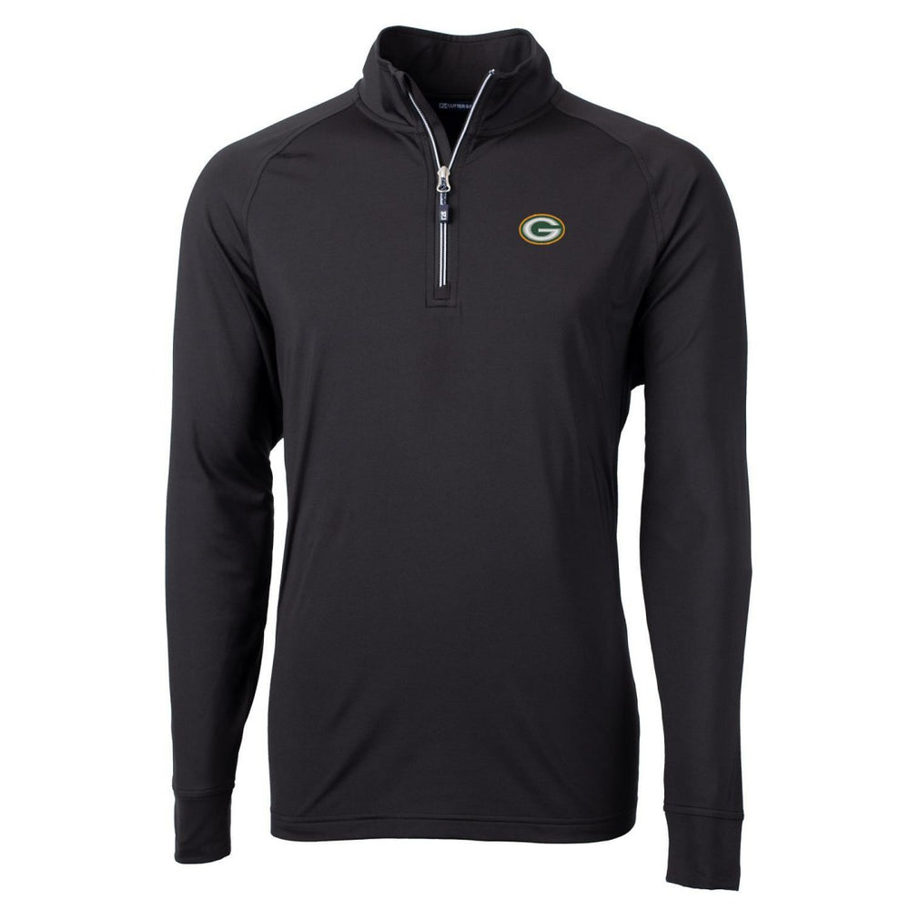 NFL Green Bay Packers Cutter & Buck Big & Tall Adapt Eco Knit Quarter-Zip Pullover Jacket