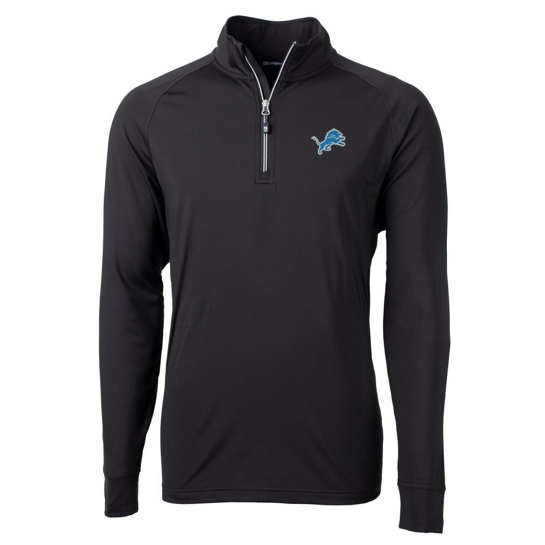 NFL Detroit Lions Cutter & Buck Big & Tall Adapt Eco Knit Quarter-Zip Pullover Jacket