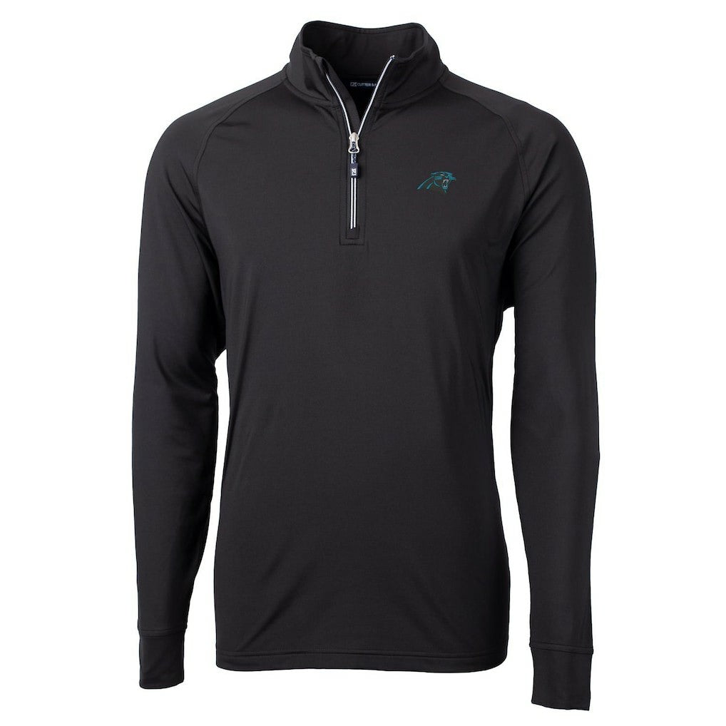 NFL Carolina Panthers Cutter & Buck Big & Tall Adapt Eco Knit Quarter-Zip Pullover Jacket