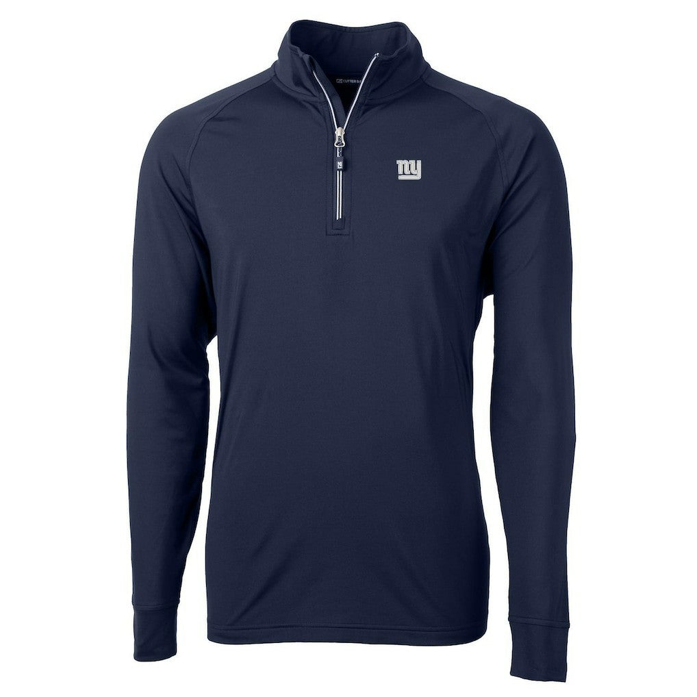 NFL New York Giants Cutter & Buck Big & Tall Adapt Eco Knit Quarter-Zip Pullover Jacket