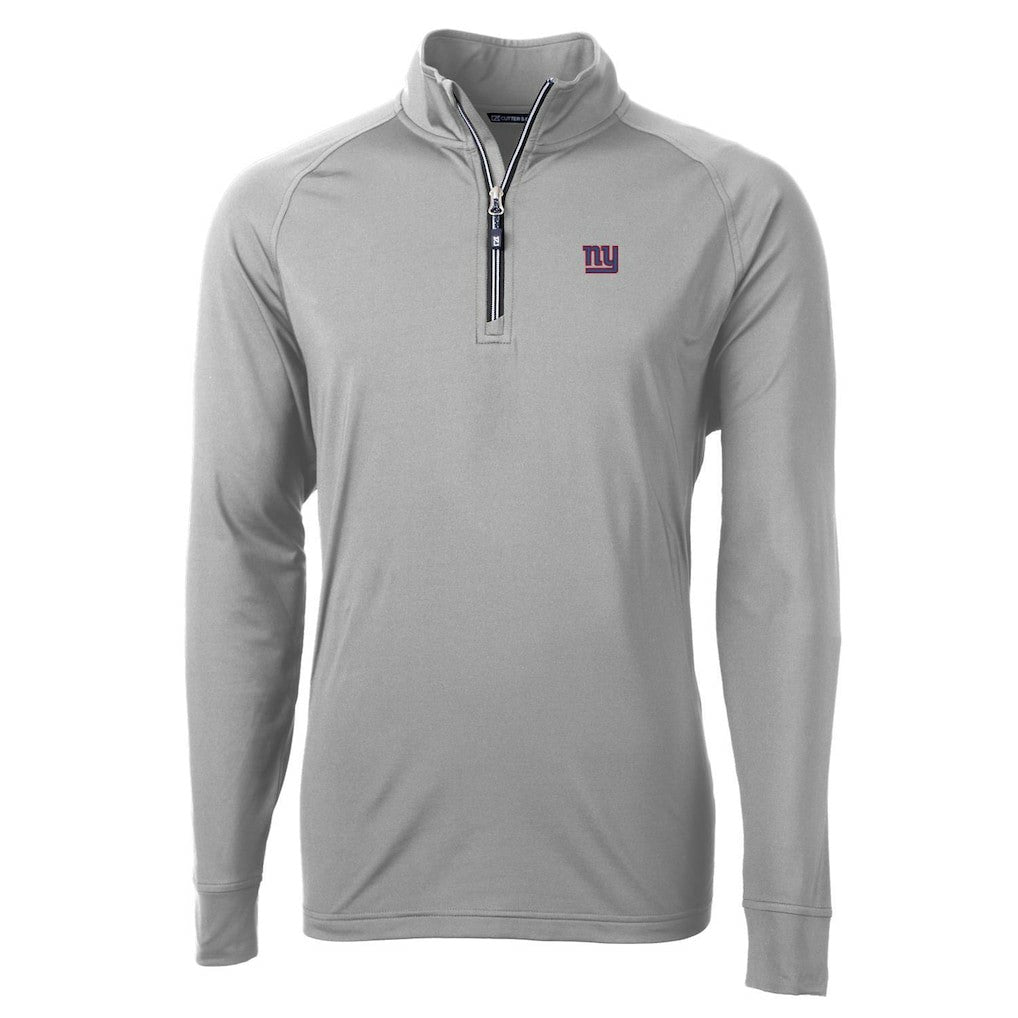 NFL New York Giants Cutter & Buck Big & Tall Adapt Eco Knit Quarter-Zip Pullover Jacket