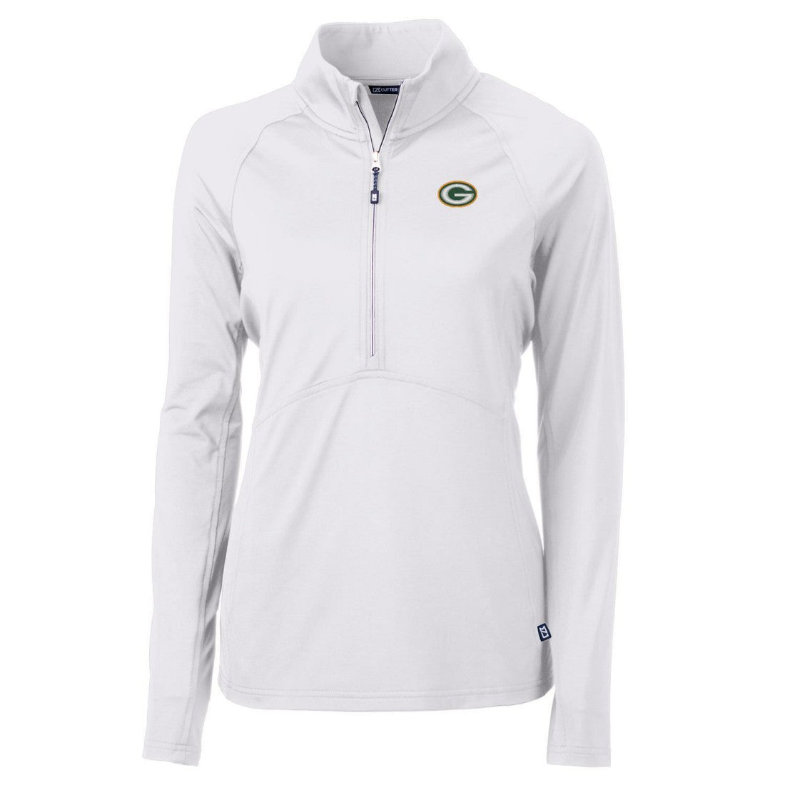 NFL Green Bay Packers Cutter & Buck Women's Adapt Eco Knit Half-Zip Pullover Jacket