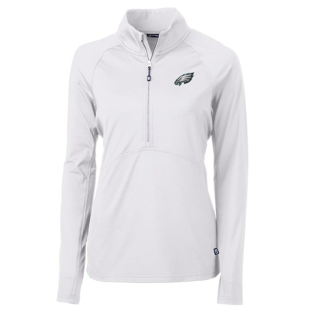 NFL Philadelphia Eagles Cutter & Buck Women's Adapt Eco Knit Half-Zip Pullover Jacket