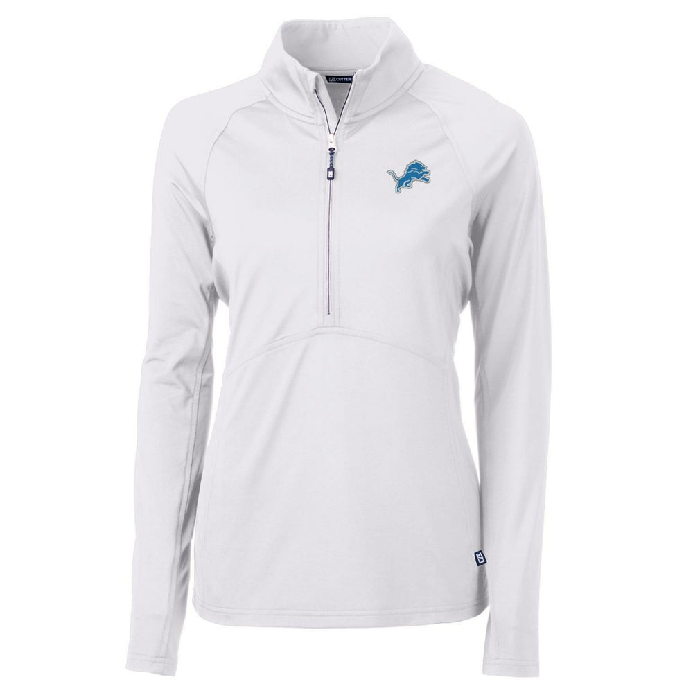 NFL Detroit Lions Cutter & Buck Women's Adapt Eco Knit Half-Zip Pullover Jacket