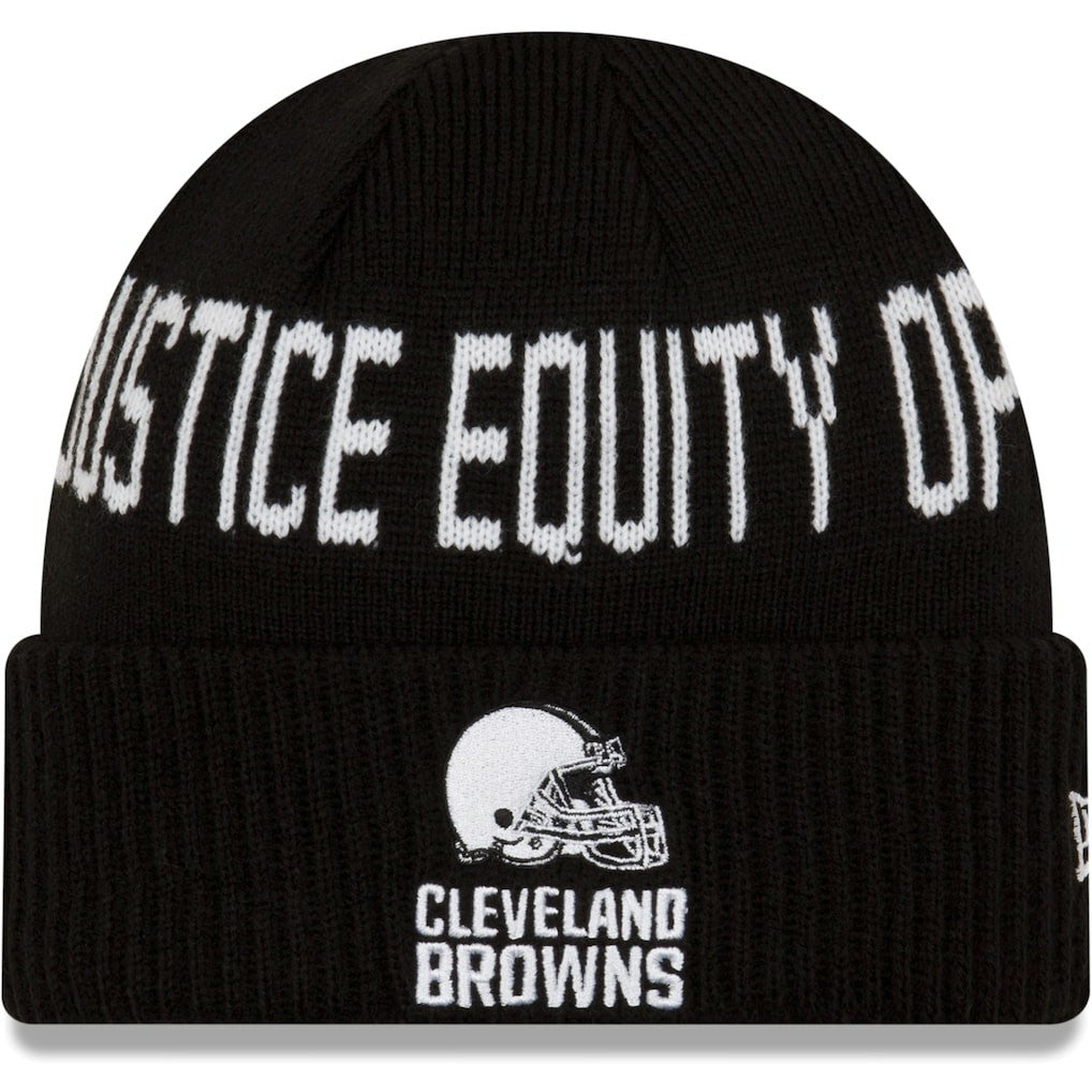 NFL Cleveland Browns Team Social Justice Cuffed Knit Hat