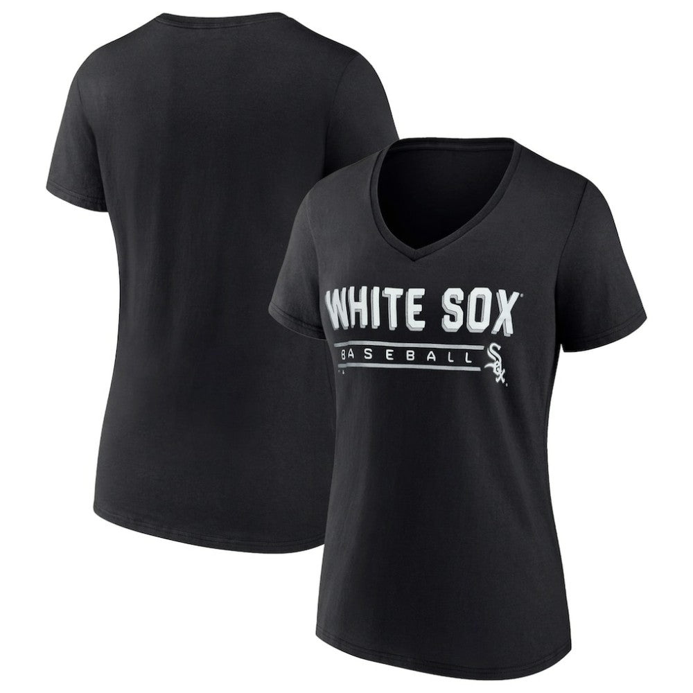 Chicago White Sox Women's One & Only V-Neck T-Shirt - Black