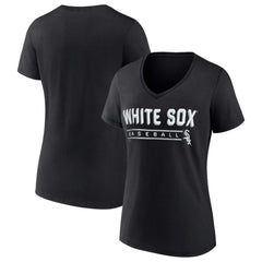 Chicago White Sox Women's One & Only V-Neck T-Shirt - Black