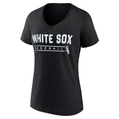 Chicago White Sox Women's One & Only V-Neck T-Shirt - Black