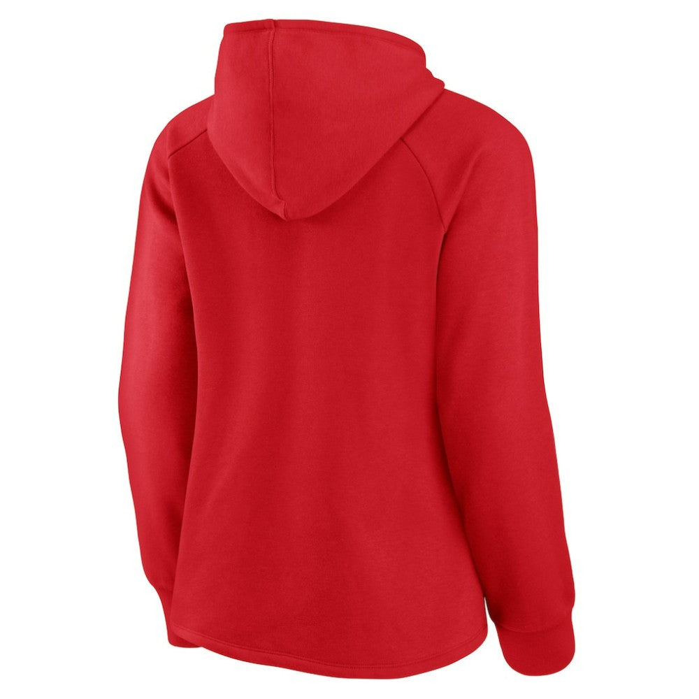 Washington Nationals Women's Perfect Play Raglan Pullover Hoodie - Red