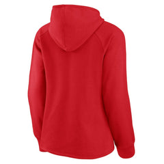 Washington Nationals Women's Perfect Play Raglan Pullover Hoodie - Red