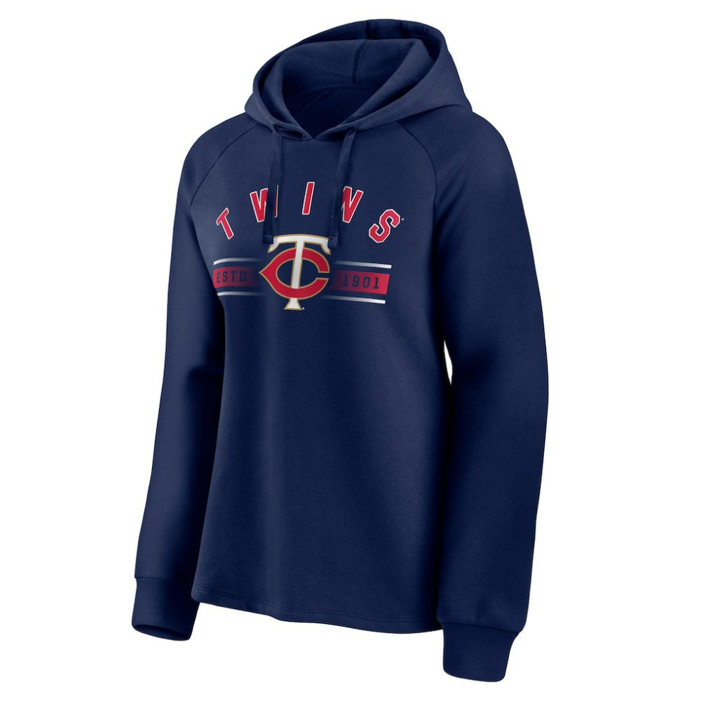 Minnesota Twins Women's Perfect Play Raglan Pullover Hoodie - Navy