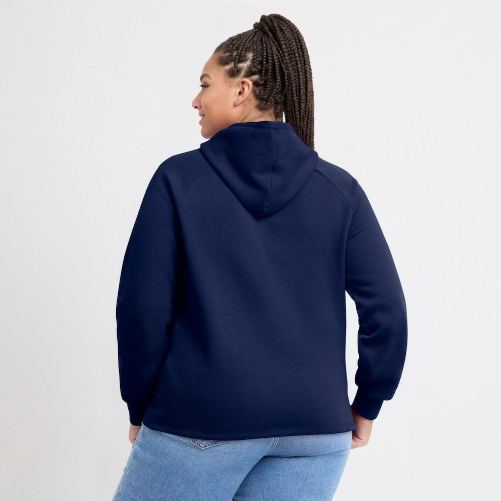 Milwaukee Brewers Women's Perfect Play Raglan Pullover Hoodie - Navy