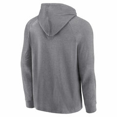 Miami Marlins No Time Off Raglan Pullover Hoodie - Gray