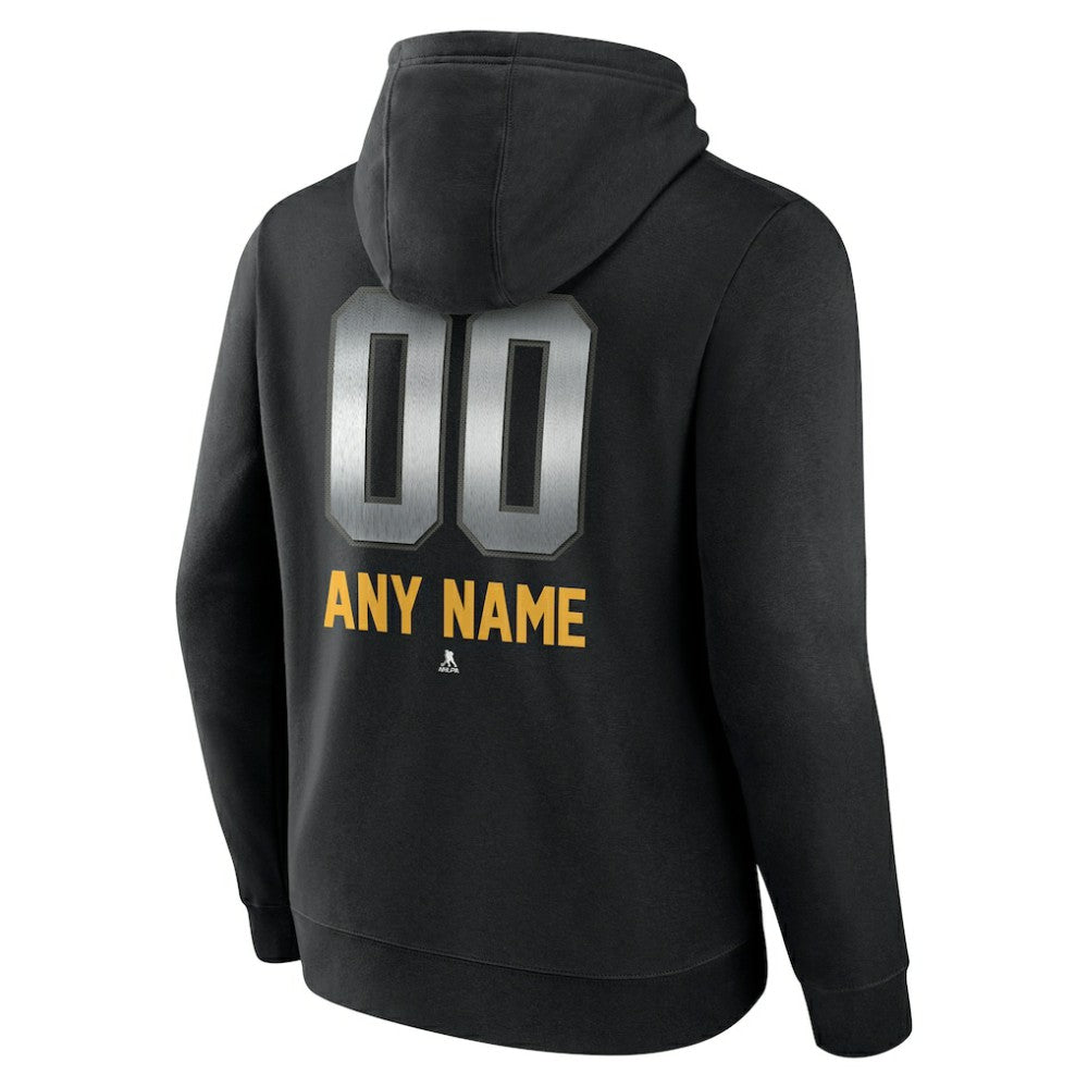 Anaheim Ducks Personalized Midnight Mascot Logo Pullover Hoodie