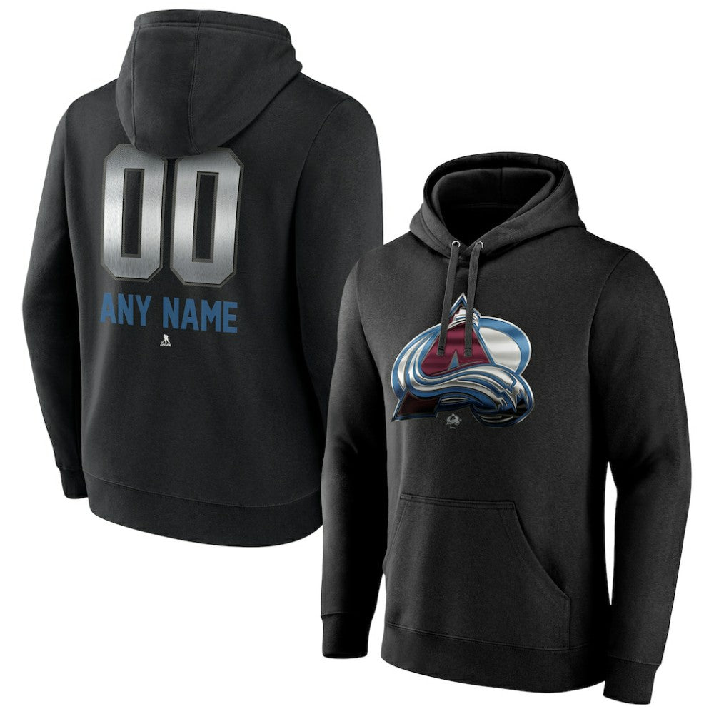 Colorado Avalanche Personalized Midnight Mascot Logo Pullover Hoodie