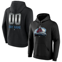 Colorado Avalanche Personalized Midnight Mascot Logo Pullover Hoodie