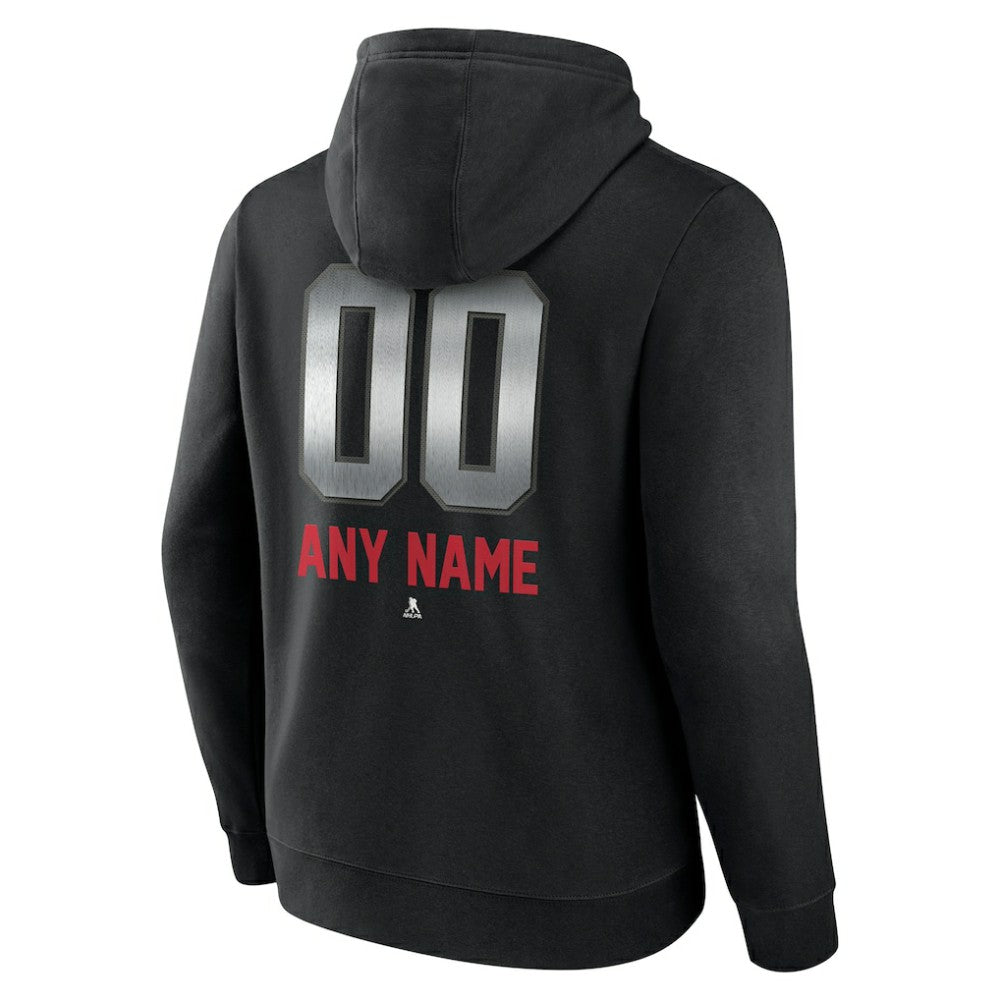 Detroit Red Wings Personalized Midnight Mascot Logo Pullover Hoodie