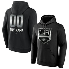 Los Angeles Kings Personalized Midnight Mascot Logo Pullover Hoodie