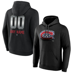 Montreal Canadiens Personalized Midnight Mascot Logo Pullover Hoodie