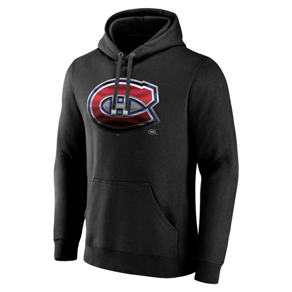 Montreal Canadiens Personalized Midnight Mascot Logo Pullover Hoodie