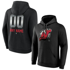 New Jersey Devils Personalized Midnight Mascot Logo Pullover Hoodie
