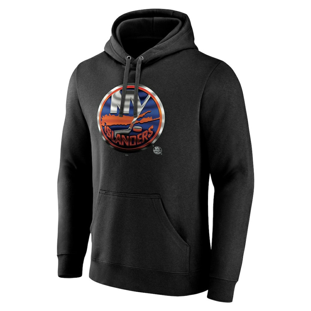 New York Islanders Personalized Midnight Mascot Logo Pullover Hoodie
