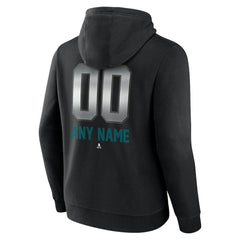 San Jose Sharks Personalized Midnight Mascot Logo Pullover Hoodie