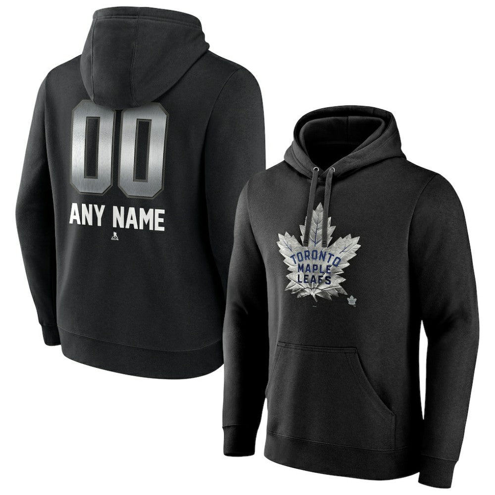 Toronto Maple Leafs Personalized Midnight Mascot Logo Pullover Hoodie