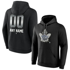 Toronto Maple Leafs Personalized Midnight Mascot Logo Pullover Hoodie