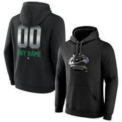 Vancouver Canucks Personalized Midnight Mascot Logo Pullover Hoodie