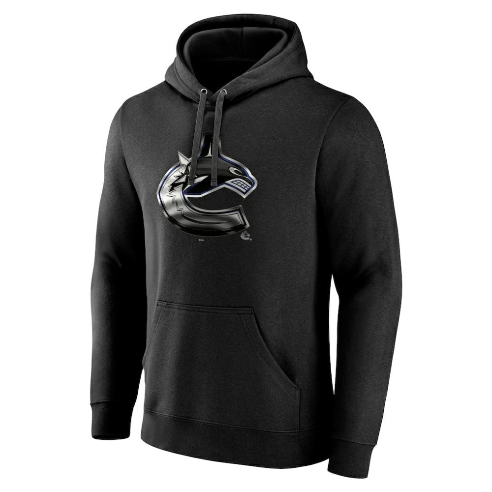 Vancouver Canucks Personalized Midnight Mascot Logo Pullover Hoodie