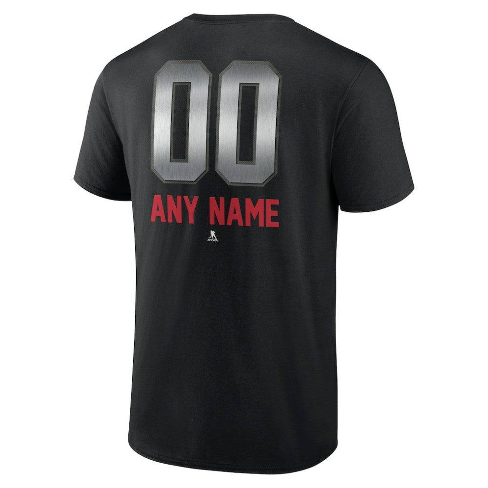 Chicago Blackhawks Personalized Midnight Mascot Logo T-Shirt