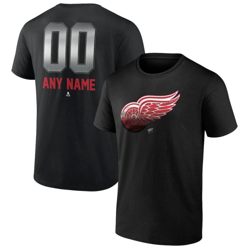 Detroit Red Wings Personalized Midnight Mascot Logo T-Shirt
