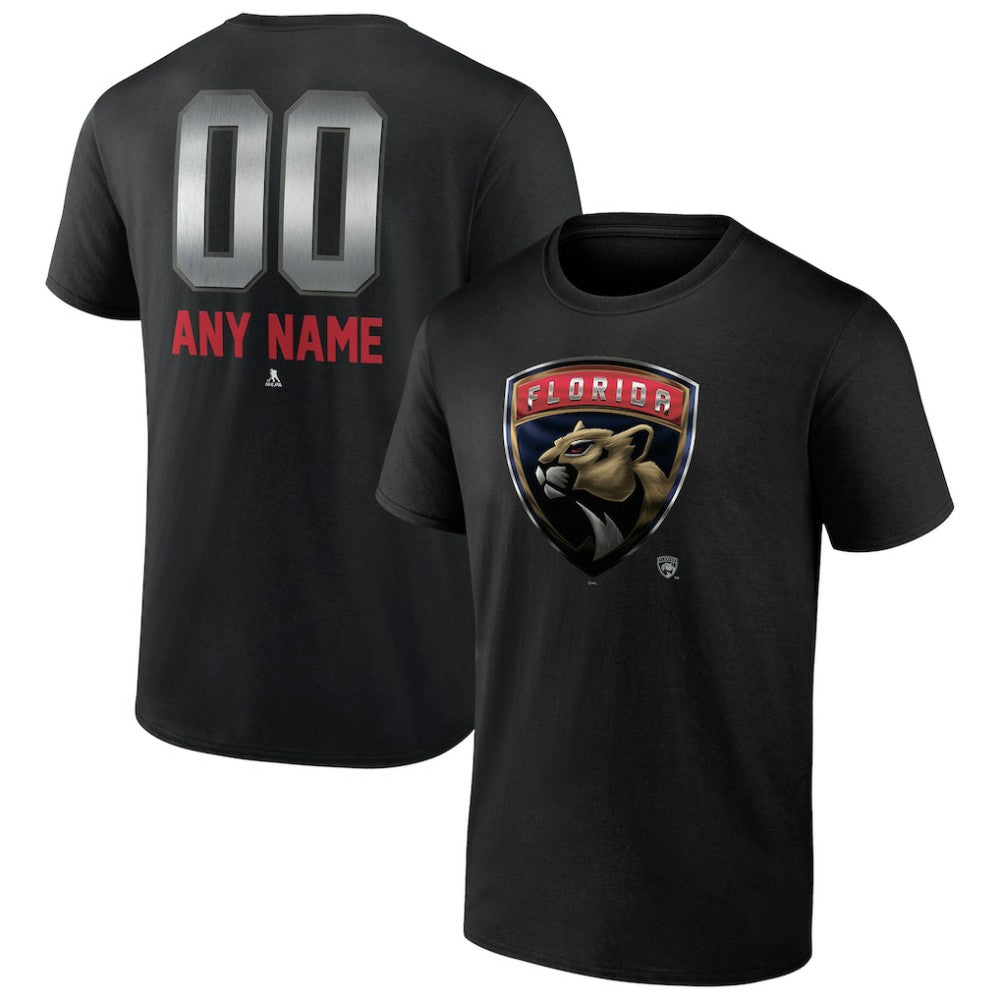 Florida Panthers Personalized Midnight Mascot Logo T-Shirt