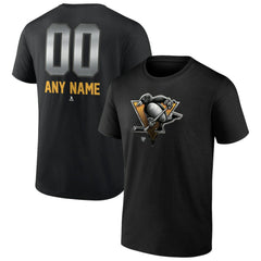 Pittsburgh Penguins Personalized Midnight Mascot Logo T-Shirt