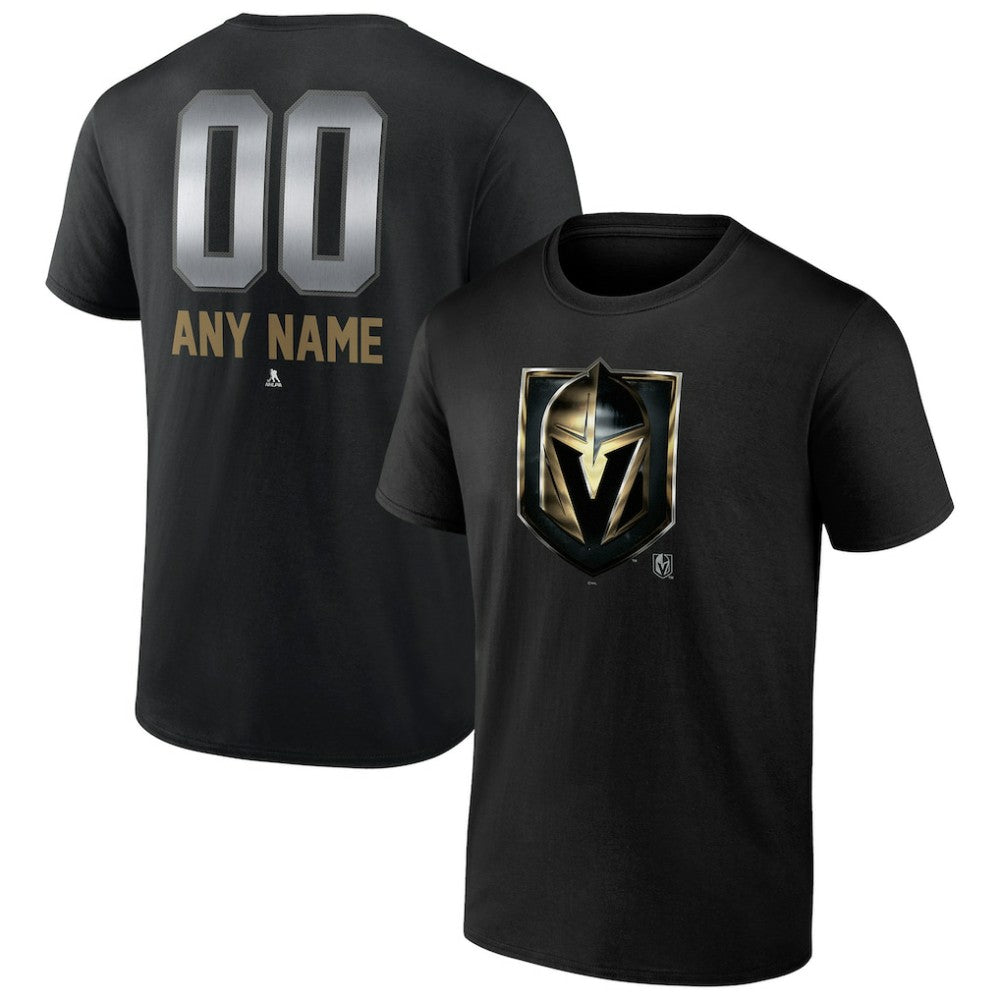 Vegas Golden Knights Personalized Midnight Mascot Logo T-Shirt