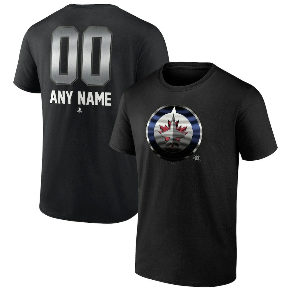 Winnipeg Jets Personalized Midnight Mascot Logo T-Shirt