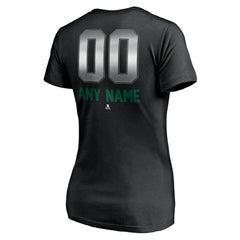 Dallas Stars Women's Personalized Midnight Mascot Logo V-Neck T-Shirt