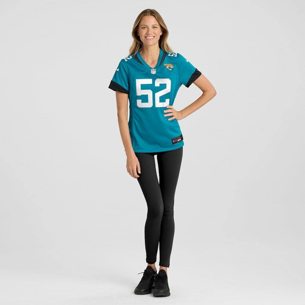 NFL Jacksonville Jaguars DaVon Hamilton  Women's Game Jersey