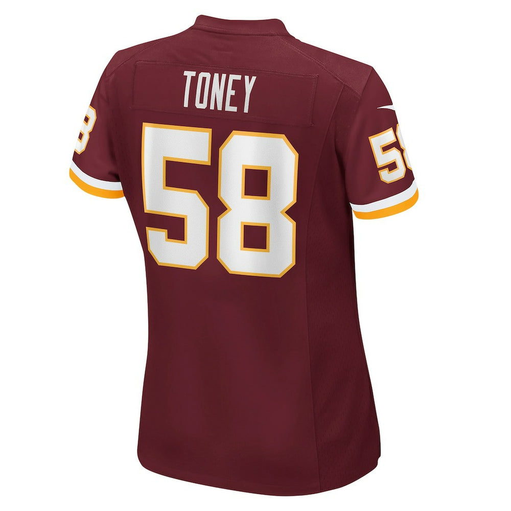 NFL Washington Commanders Shaka Toney Washington Football Team Women's Game Jersey
