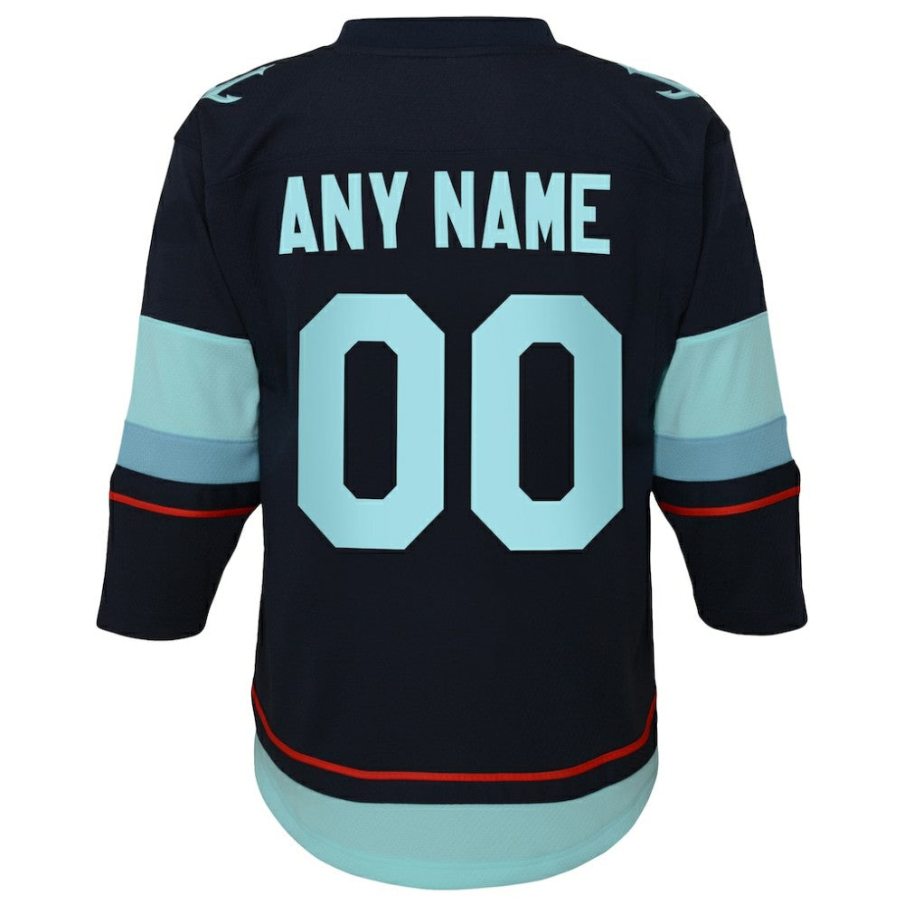 Seattle Kraken Youth Home Replica Custom Jersey