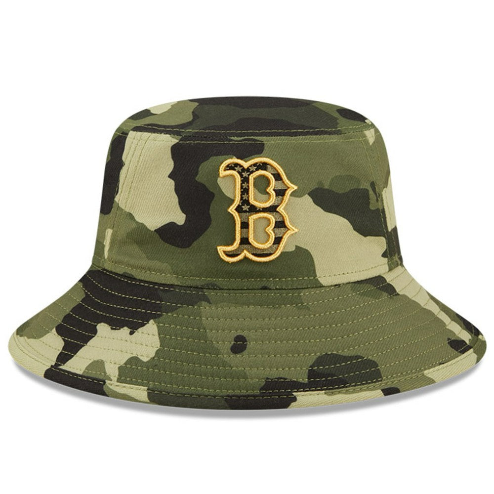 Boston Red Sox 2022 Armed Forces Day Bucket Hat - Camo | New Era