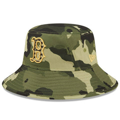 Boston Red Sox 2022 Armed Forces Day Bucket Hat - Camo | New Era