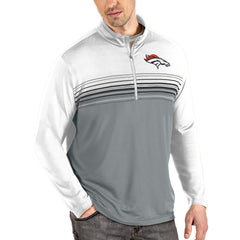 NFL Denver Broncos Antigua Pace Quarter-Zip Pullover Jacket