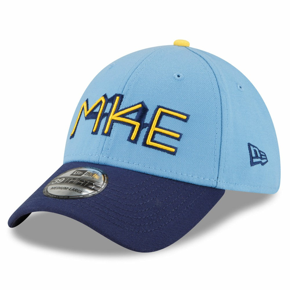 Milwaukee Brewers 2022 City Connect 39THIRTY Flex Hat - Powder Blue | New Era