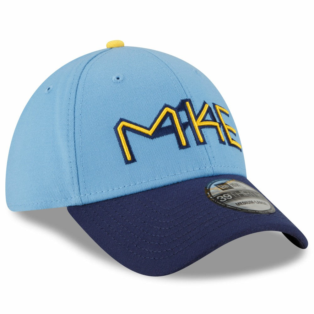Milwaukee Brewers 2022 City Connect 39THIRTY Flex Hat - Powder Blue | New Era