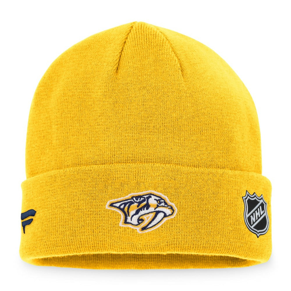 Nashville Predators Fanatics Authentic Pro Rink Cuffed Knit Hat